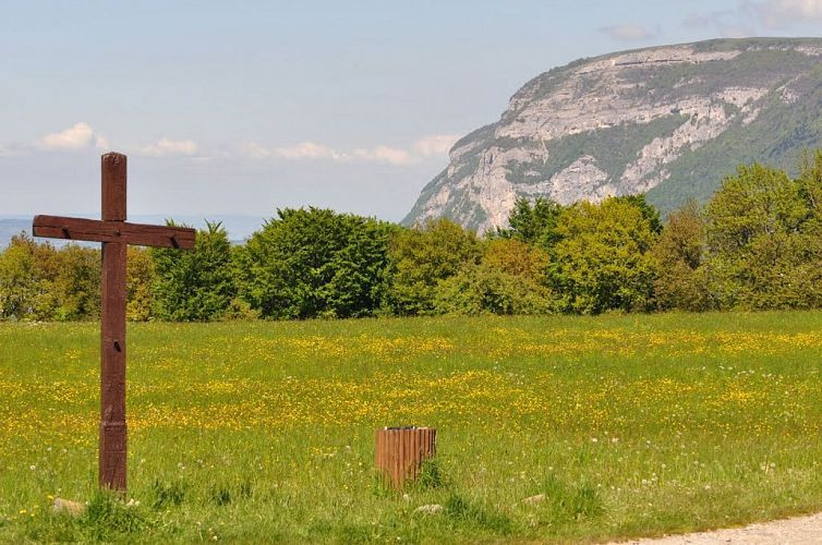 Panorama du Mont-Sion - Croix de vin