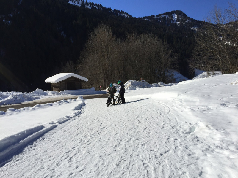 Randonnée encadrée VTT électrique sur neige